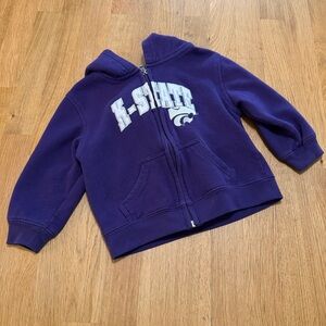 Knights Apparel 2T Purple K State Full Zip Hoodie Sweater